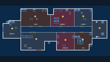 Derelict — MSV Cassandra deck plan