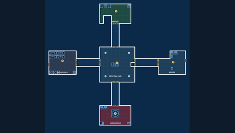Derelict — Corvid Station deck plan